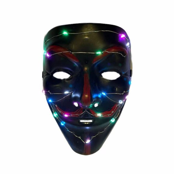 Clubbing Rave Party Light Up Scary LED Mask Costume Cosplay - Picture 13 of 16